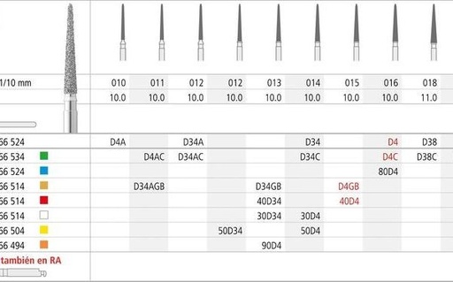 [IN0512] FG 80D4/6 859-016 FG DIAM. MEDIO 6ud.