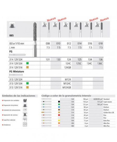 FGM 124/6 885-011 FGSS DIAM. MEDIO 6ud.