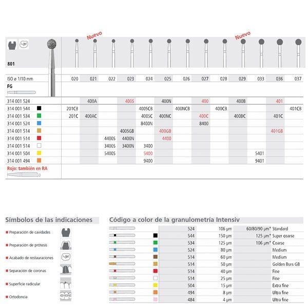 RA 5400/6 801-025 DIAM. X-FINO 6ud.