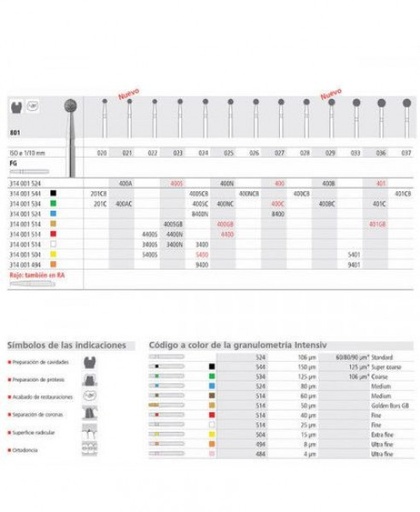 [IN0958] FG 400/6 C 801-027 FG DIAM. GRUESO 6ud.
