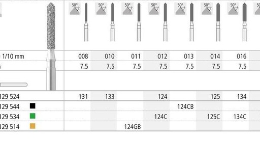 [IN1107] FG 124/6 CB 885-013 FG DIAM. S-GRUESO 6ud.