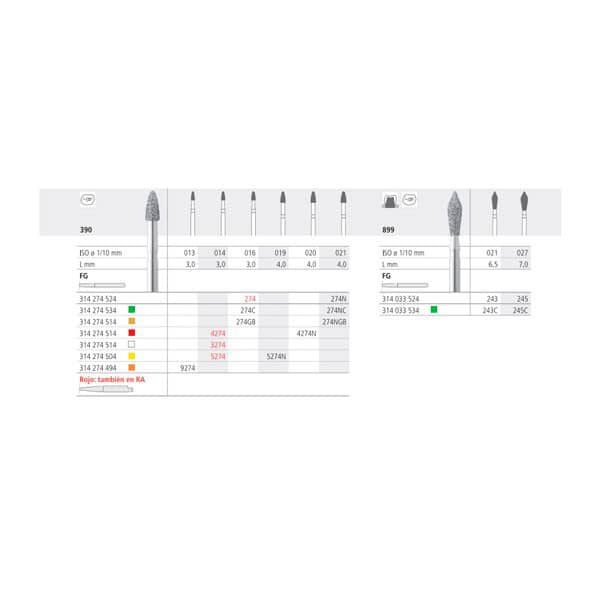 FG 5274/6 390-014 FG DIAM. X-FINO 6ud.