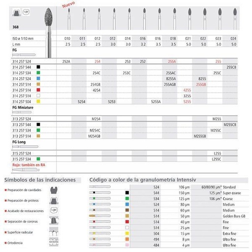 [IN1202] FG 5256/6 379-010 FG DIAM. X-FINO 6ud.