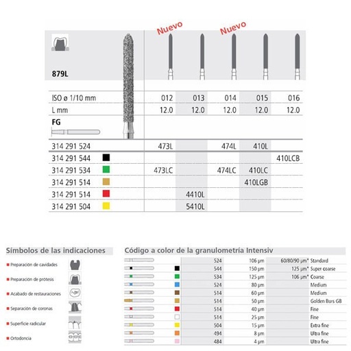 [IN1361] FG 473L/6 C 879L-012 FG DIAM. GRUESO 6ud.
