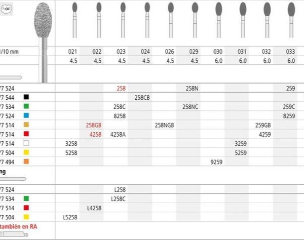 FG 258 PROMO/18  379-023 FG DIAM. MEDIO 18ud.