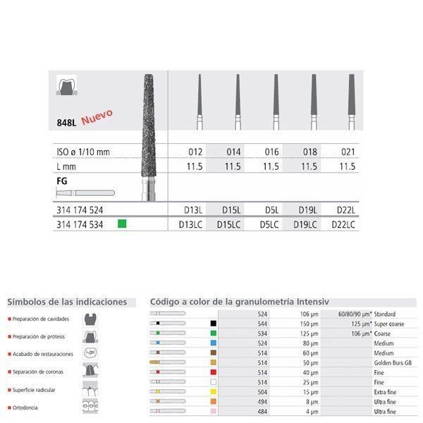 FG D5L/6 C 848L-016 FG DIAM. GRUESO 6ud.