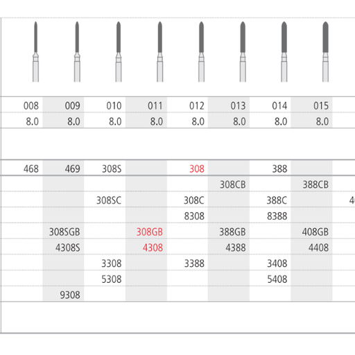 [IN1644] FG 8388/6 878-014 FG DIAM. MEDIO 6ud.