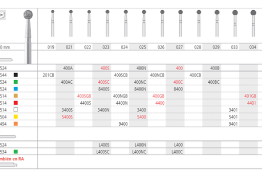 [IN1647] FG 400B/6 C 801-029 FG DIAM. GRUESO 6ud.