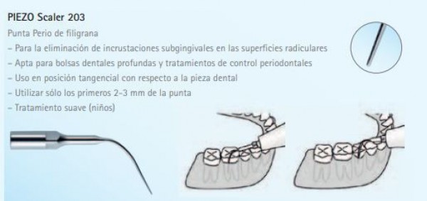 PUNTA PIEZO SCALER Nº 203