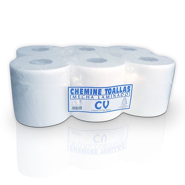 BOBINA SECAMANOS CHEMINE 100% PAPEL 6U.