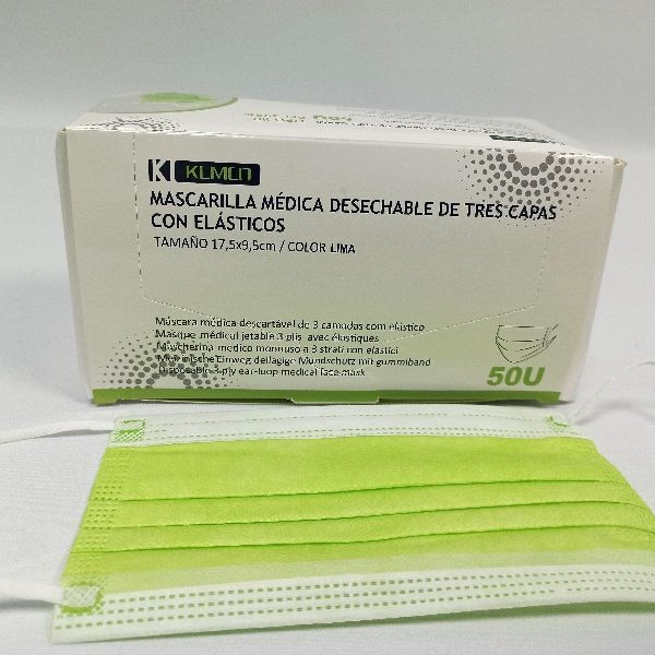 MASCARILLAS MEDICAS DESECHABLE 3 CAPAS LIMAS 50uds