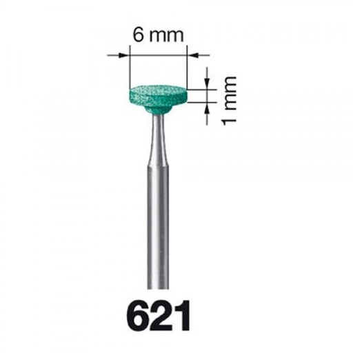 [KO3242] 621.204.120 KOMET ABRASIVO VERDE P/CERAMICA 10 UD