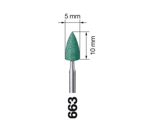 [KO3267] 663.104.130 KOMET ABRASIVO VERDE P/CERAMICA 10 UD