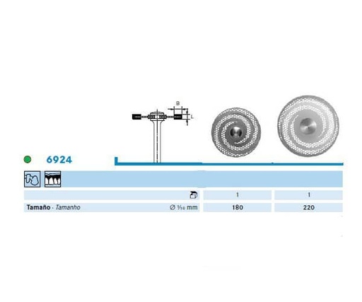 [KO3432] 6924.104.220 KOMET DISCO DIAMANTE LAB