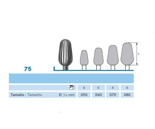 [KO3467] 75.104.060 KOMET ACERO LAB 6 UD