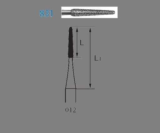 [KO3650] 831.204.012 KOMET DIAMANTE CLINICA 5 UD