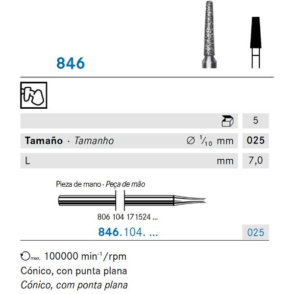846.104.025 KOMET DIAMANTE LAB 5 UD