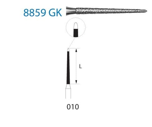 [KO4033] 8859GK.314.010 KOMET DIAMANTE CLINICA 5 UD