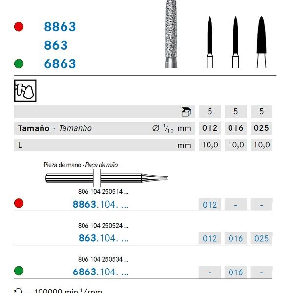 8863.104.012 KOMET DIAMANTE LAB 5 UD