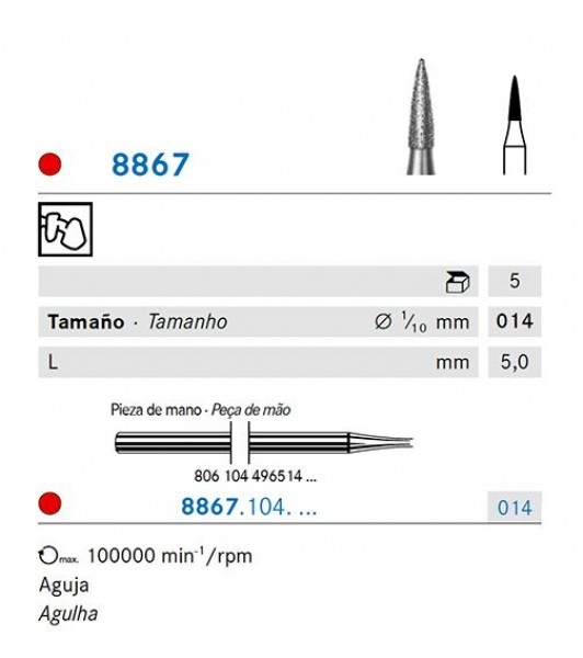 8867.104.014 KOMET DIAMANTE LAB 5 UD