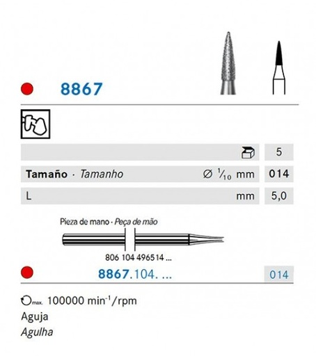 [KO4054] 8867.104.014 KOMET DIAMANTE LAB 5 UD