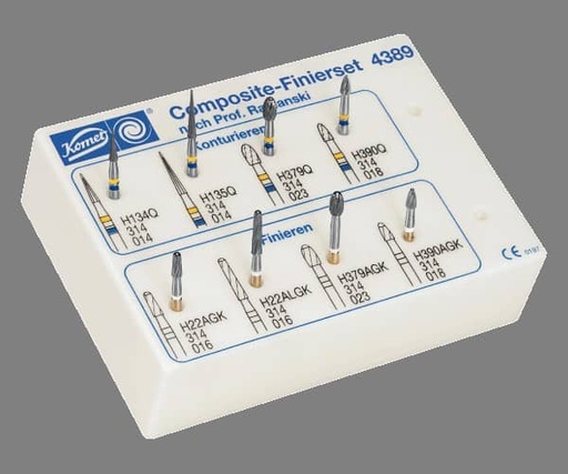 [KO4588] FRESERO KOMET 4389.314 ACABADO COMPOSITES 8 FRESAS