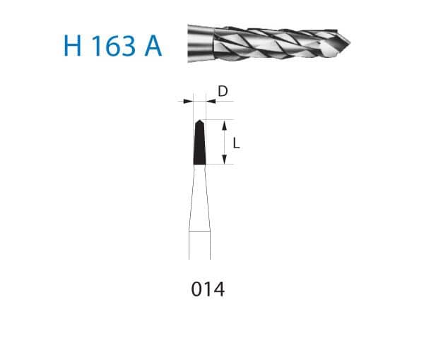 H163A.104.014 KOMET CARBURO CLINICA CIRUGIA