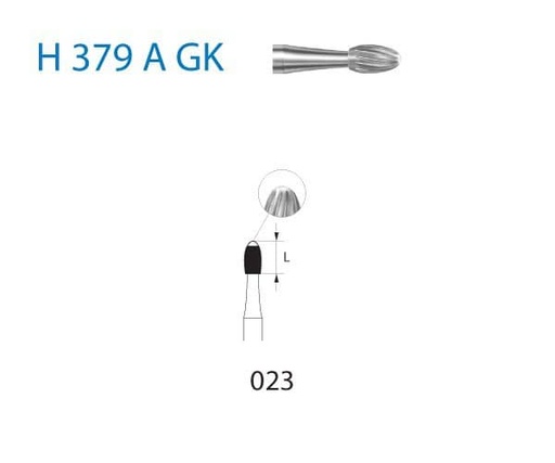 [KO5472] H379AGK.204.023 KOMET CARBURO CLINICA ORTHO 5 UD