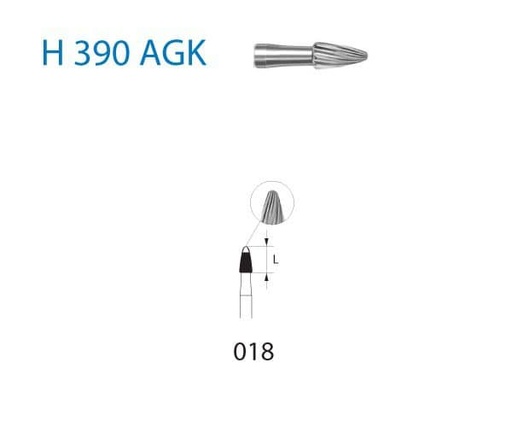 [KO5495] H390AGK.314.018 KOMET CARBURO CLINICA ORTHO 5 UD