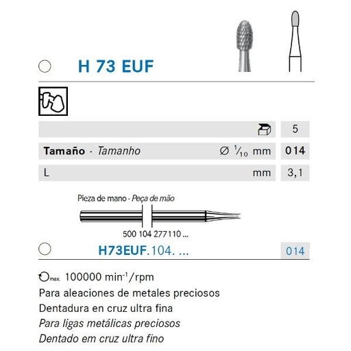 [KO5588] H73EUF.104.014 KOMET CARBURO LAB