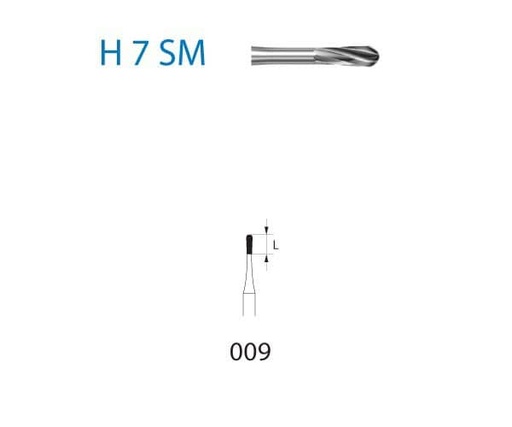 [KO5656] H7SM.314.009 KOMET CARBURO CLINICA MICROPR 5 UD