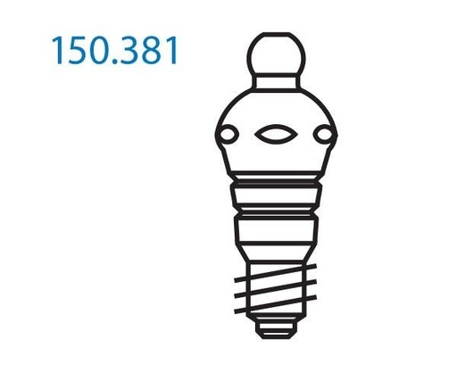 [KO5775] MICROPLANT KOMET 381.0. ANCLAJE BOTON LAB
