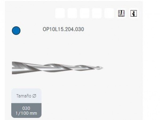 [KO6633] OP10L15.204.030 KOMET carburo clínica 6 ud