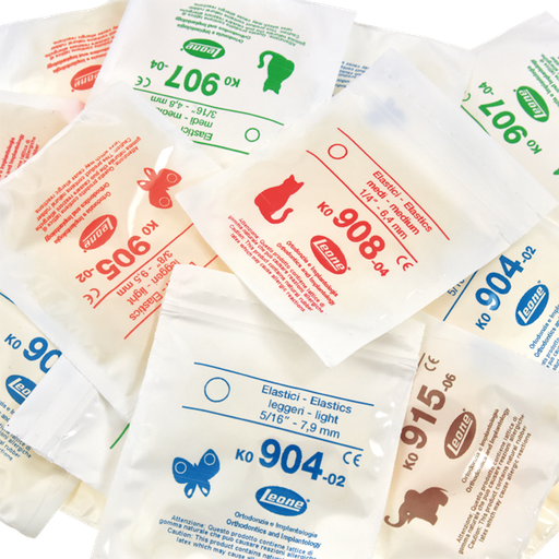 [LE0350] ELASTICOS INTRAORAL. 6,5 OZ  FUERTES 1/8  3.2mm  M