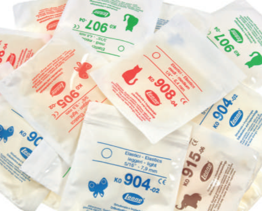 [LE0351] ELASTICOS INTRAORAL. 6,5 OZ  FUERTES 3/16   4.8mm