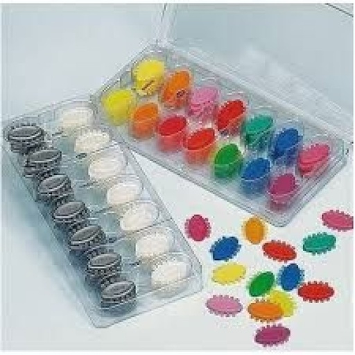 [LE0433] LK7363-16 LIGADURAS ELASTICAS MINI LARGE PLATA 200