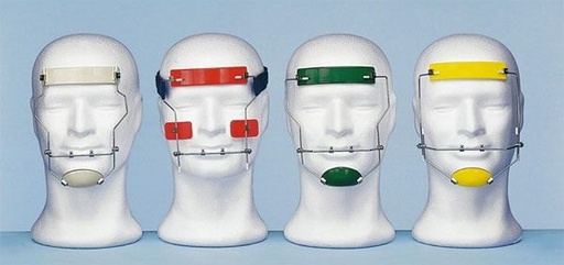 [LE0515] MASCARA FACIAL REG. HORIZONTAL VERDE PEQUEÑO