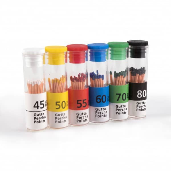 PUNTAS DE GUTTAPERCHA COLOR MEDICALINE 120uds.