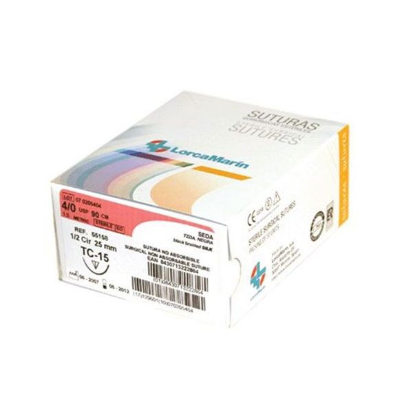 SUTURA SEDA TB-10 4/0 12ud.