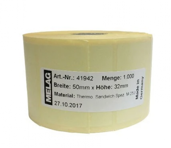 ETIQUETAS PARA MELAPRINT 60 (6 ROLLOSX1000 BLANCO)