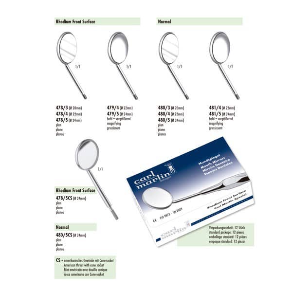 478/5 ESPEJOS RODIO MARTIN 12/U 24MM.