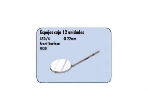 [MR1727] 450/4 ESPEJOS CLICK & CLEAN RHODIUM 12U.