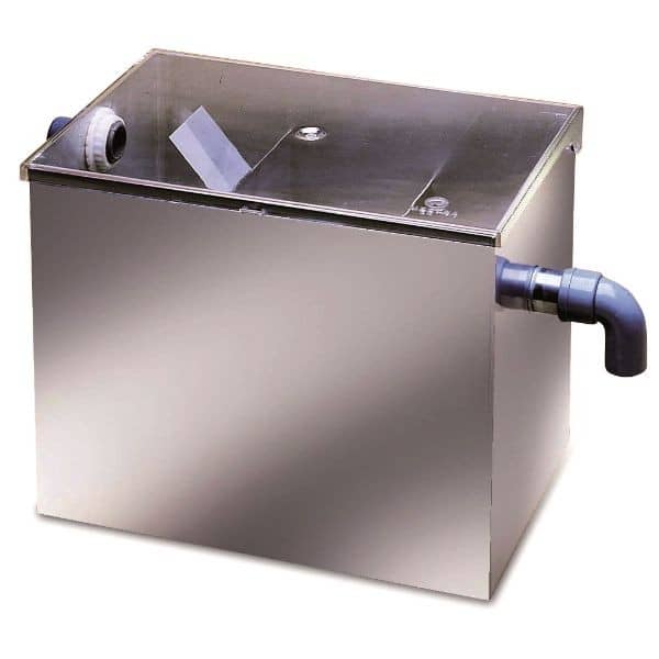 DECANTADOR DE ESCAYOLA PARA RECORTADORA ACERO INOX