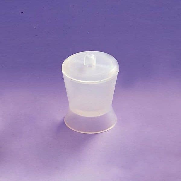 TACITA DE SILICONA TRANSPARENTE MEDIANA 13 cc