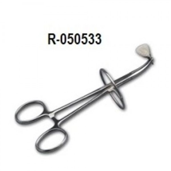 PINZA MOSQUITO CON ARO PARA CERAMICA CURVA