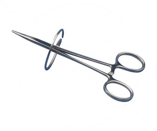 PINZA MOSQUITO CON ARO PARA CERAMICA RECTA