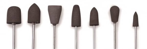 [MS0462] PUNTAS DE SILICONA GRIS G157C 6ud.