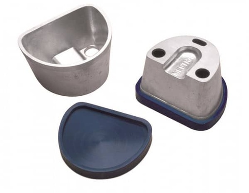 [MS0495] MUFLA PARA DUPLICAR PEQUEÑA CON TAPA LISA DE GOMA