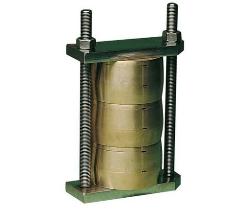 [MS0524] BRIDA PARA PRENSA ACERO INOXIDABLE 3 MUFLAS