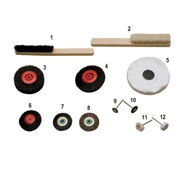 CEPILLO DE PULIR 3 HILERAS CONVERGENTES 18ud.
